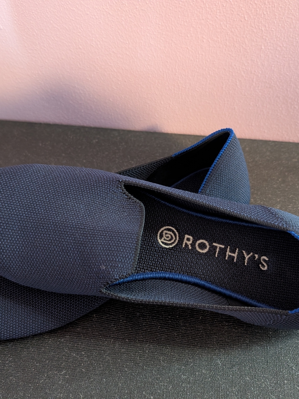 Rothy's Navy Slip-On Shoe - Comfortable Everyday Loafer
